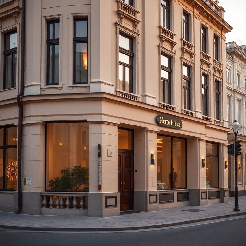 Fațada neoclasică a biroului ConsultPulse pe Strada Domnească din Galați