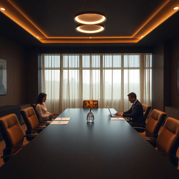 ConsultPulse de patru consultanți în jurul unei mese de conferință în biroul din Galați